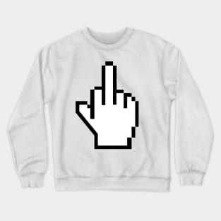 8 Bit Middle Finger Crewneck Sweatshirt